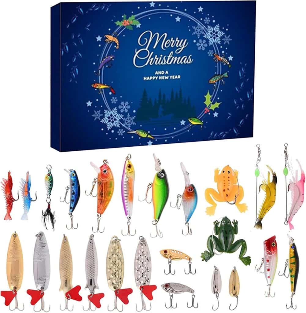 Unique fishing lure calendar is a great option for a fisherman.