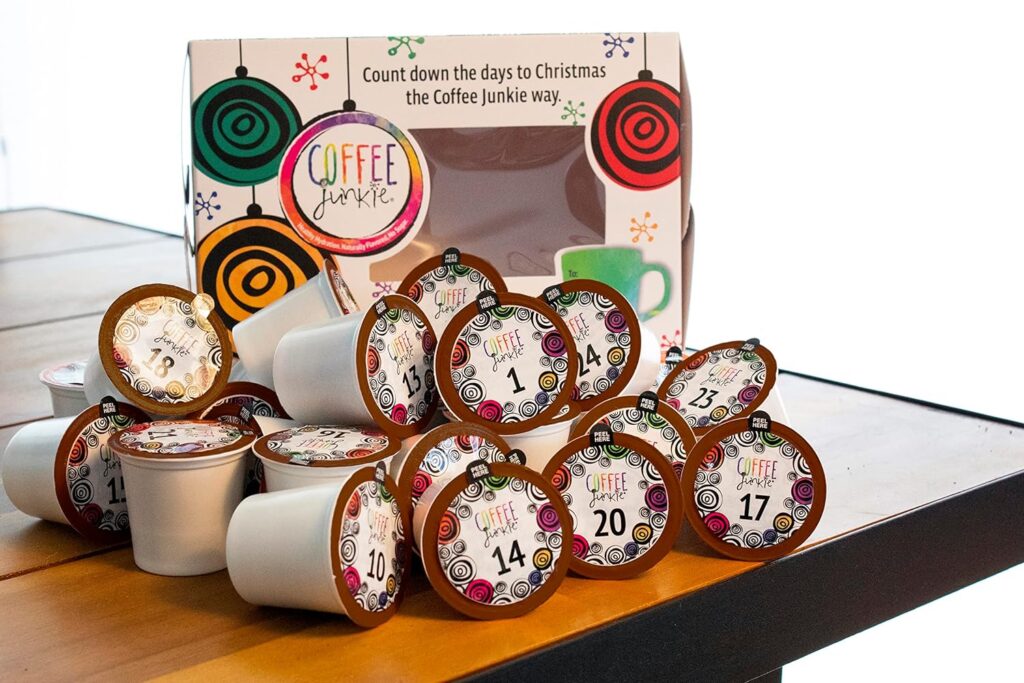 Coffee K-Cups are a great calendar options for the coffee drinker.