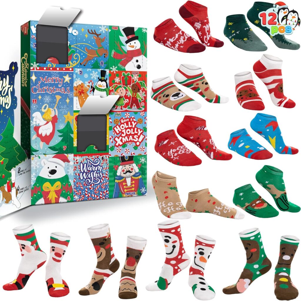 Christmas socks are on the list of best and unique advent calendars of 2023.