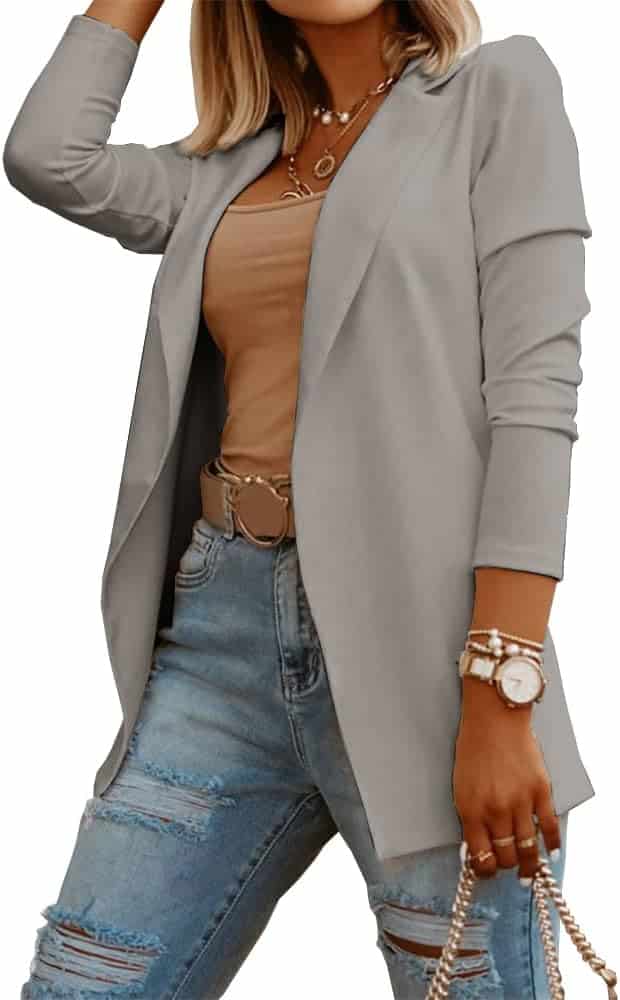 Casual blazer to dress up jeans.