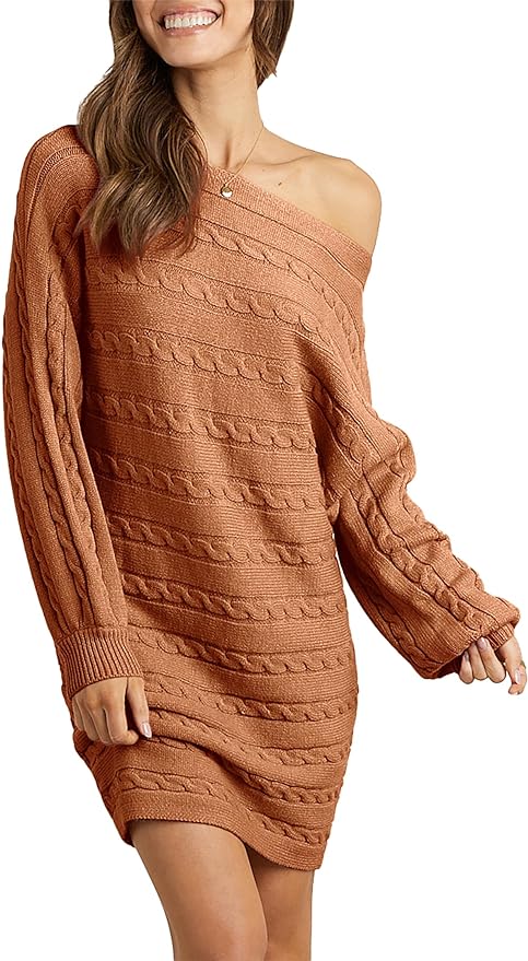 Sweater dress is a winter fashion essential - Looks great with tall stylish boots.