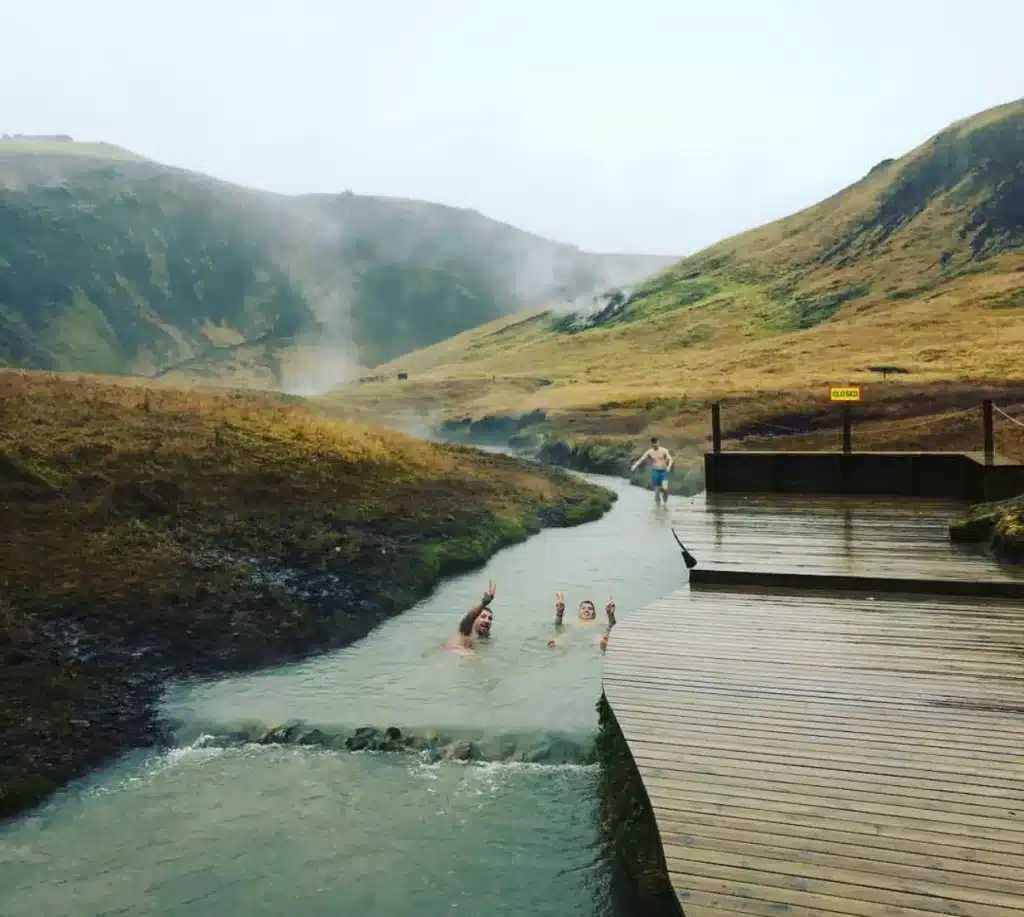 Natural hot springs - Found on the Golden Circle map of Iceland above