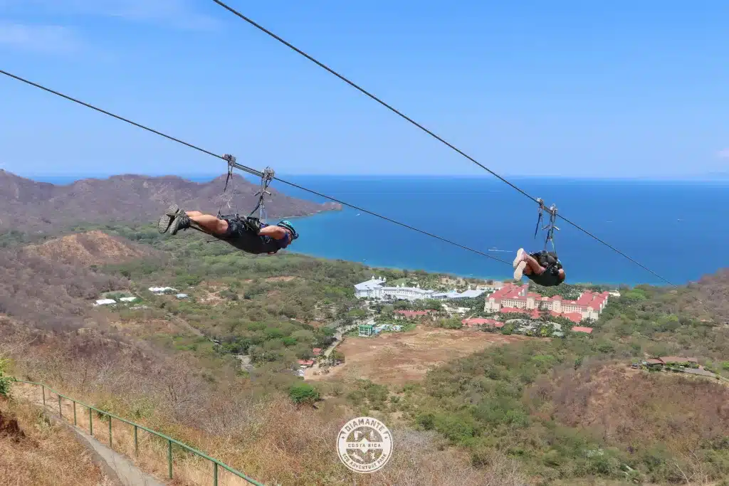 Diamante zip lining is a tour in Costa Rica for adventure travel.