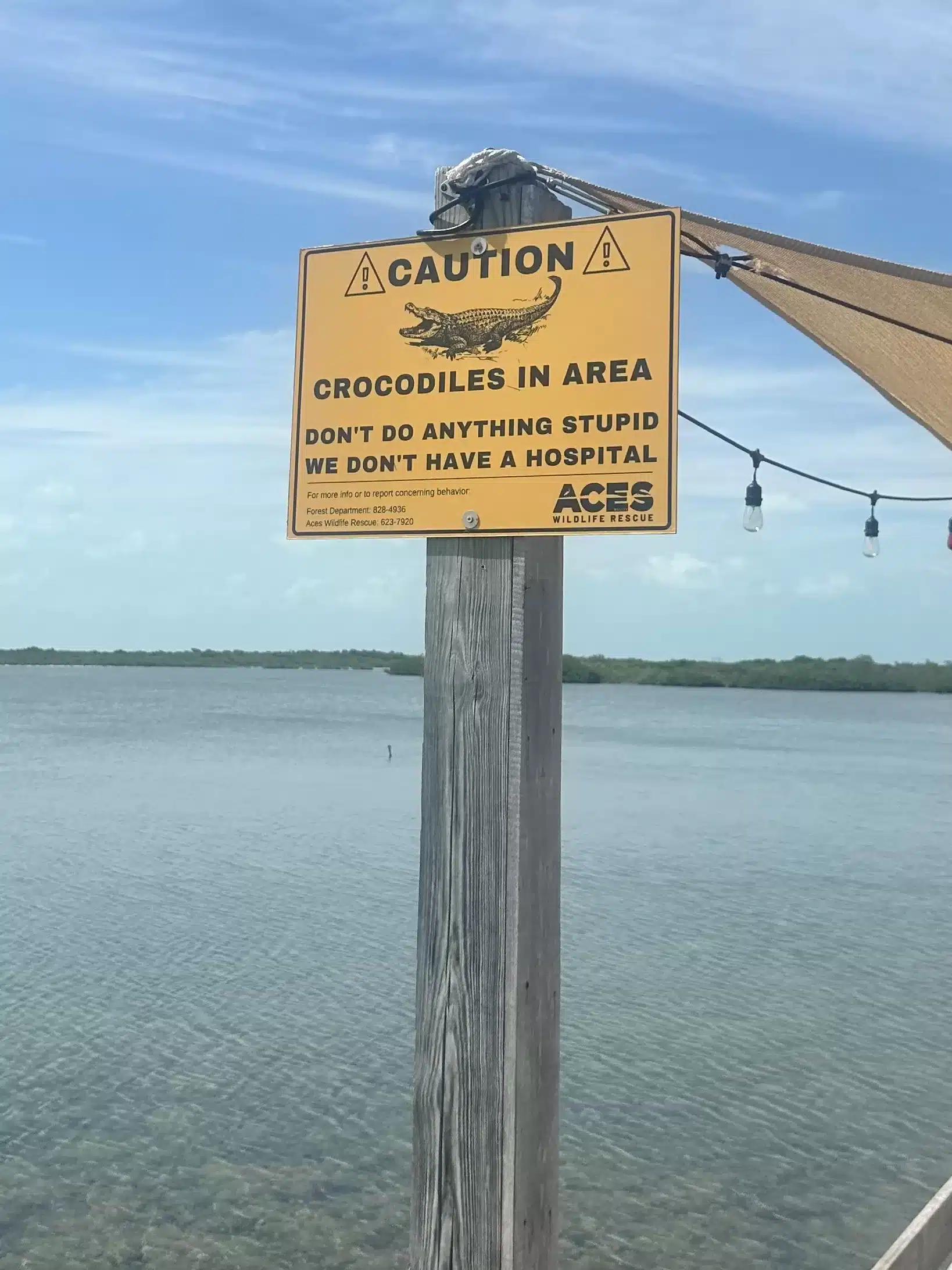 The Truck Stop is one of the more popular things to do in San Pedro, but beware of crocs!