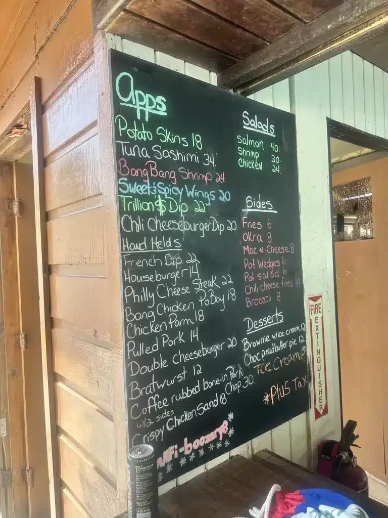 Menu at Toast