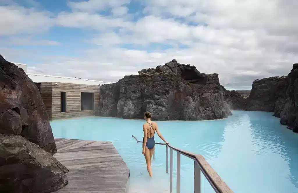 The Retreat at the Blue Lagoon is one the best boutique hotels to chose from in Iceland. Imagine walking out of your room into a lovely lagoon. 