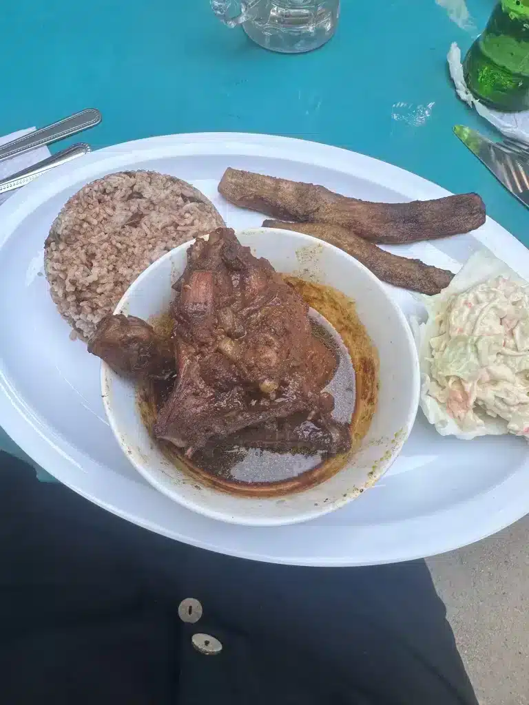 Stew chicken is a Belize staple. 