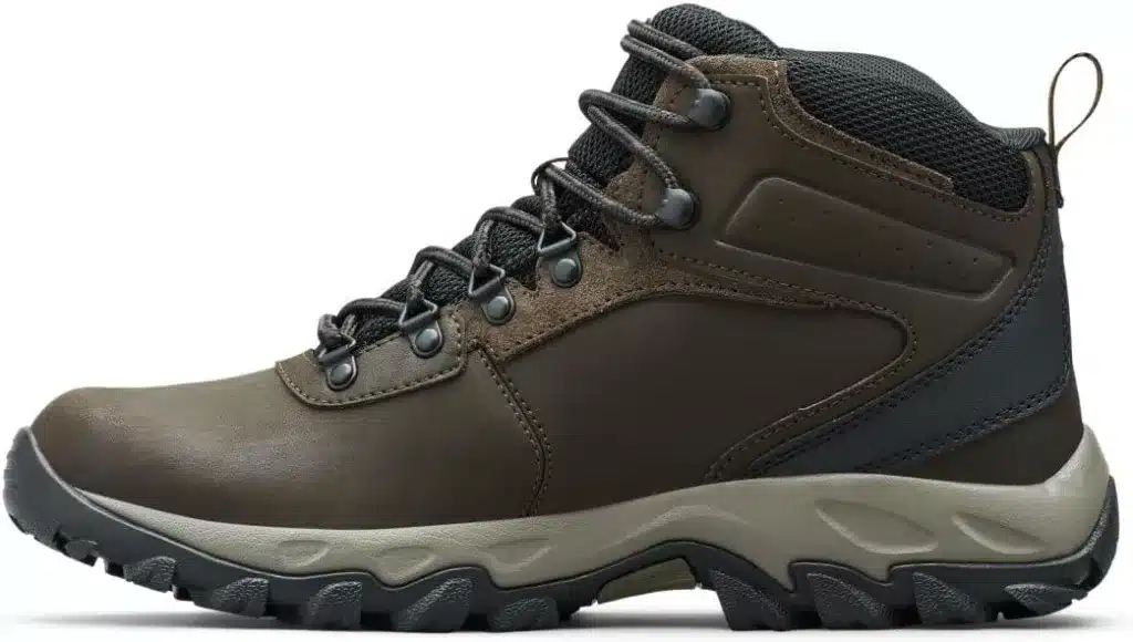 Men's Columbia hiking boots are waterproof and a great pick for your packing list.