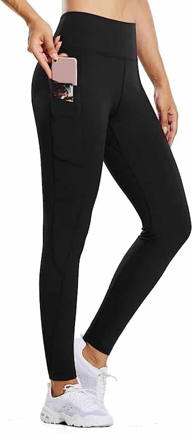 Fleece lined leggings is a great item for a women's packing list for Iceland