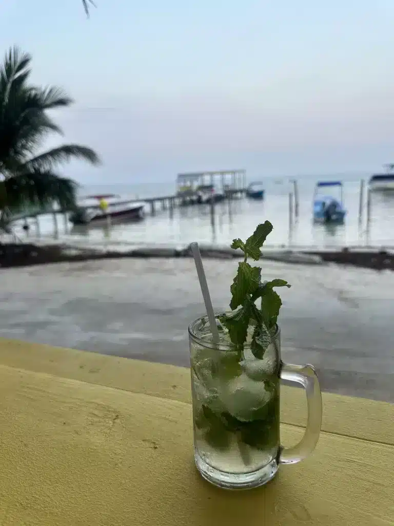 We enjoyed a mojito at the Cuban Restaurant.