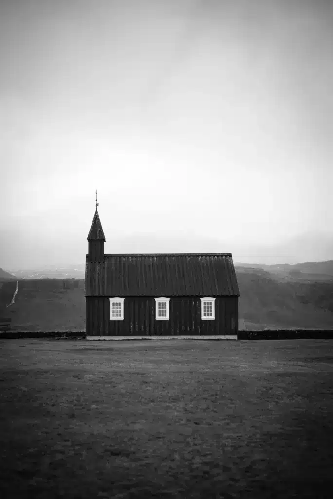 Black church on Snaefellsnes peninsula is a great stop for your Iceland travel itinerary.