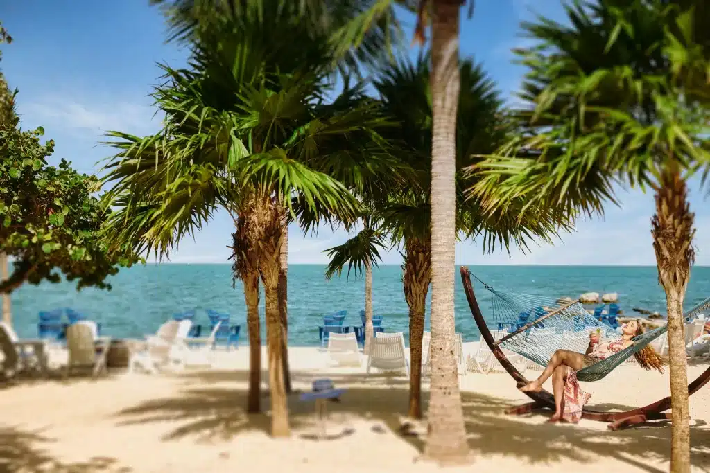 After a day of seeing Florida Keys best attractions, relax in a hammock at Faro Blanco Resort, a resort about an hour away from Key West.