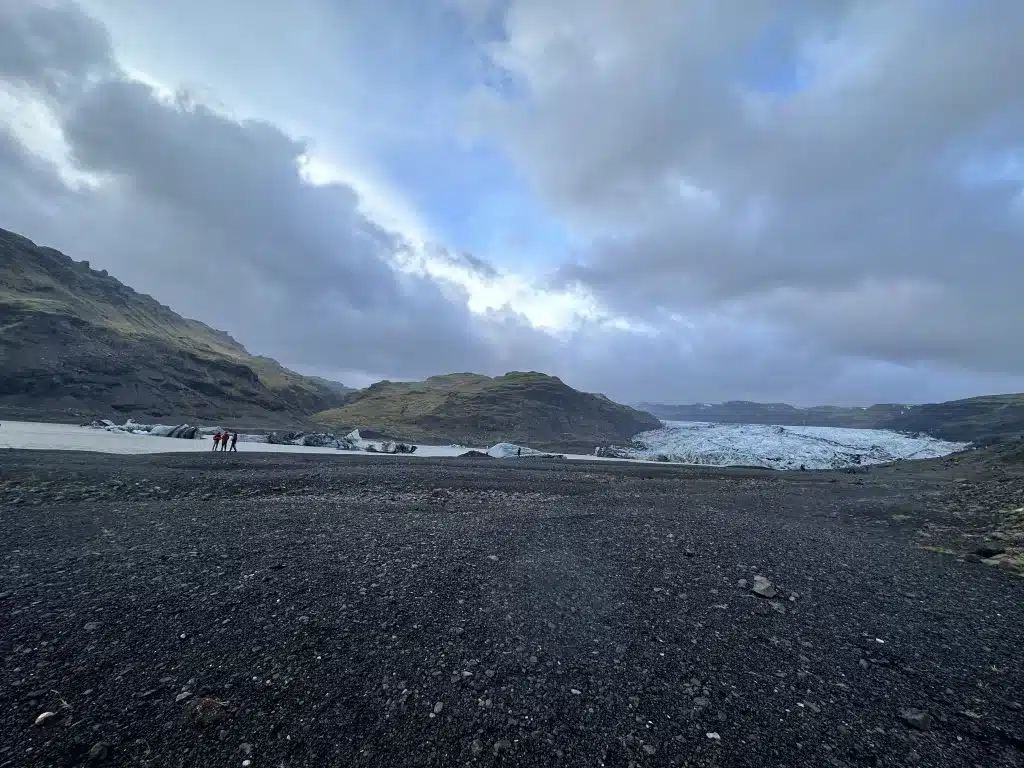 A view of South Coast Iceland glacier, as seen on the map.