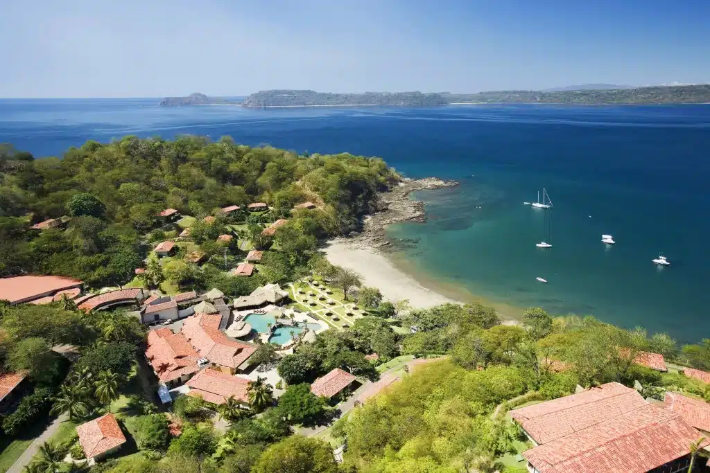 An aerial view of Secrets, an adult only resort in Costa Rica. 