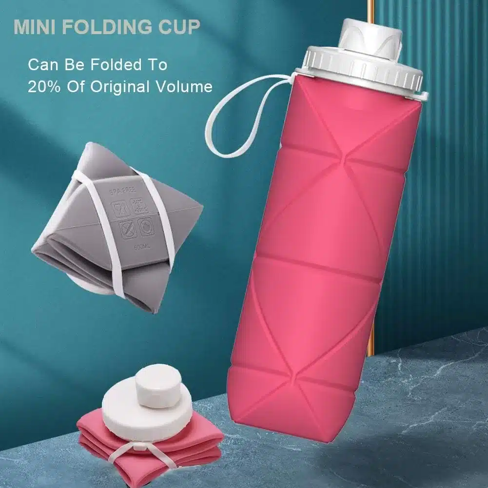 I give the best reviews to the Special Made collapsible water bottle for its ease with packing and lightweight design.