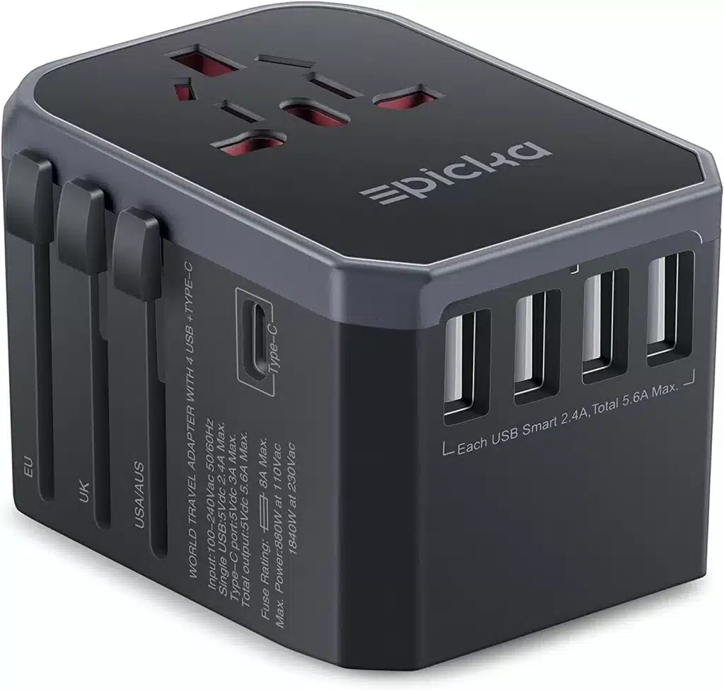 A power adapter is one the the best travel gadgets.