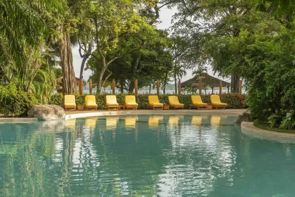 Swim at the pool at Hotel Capitan.