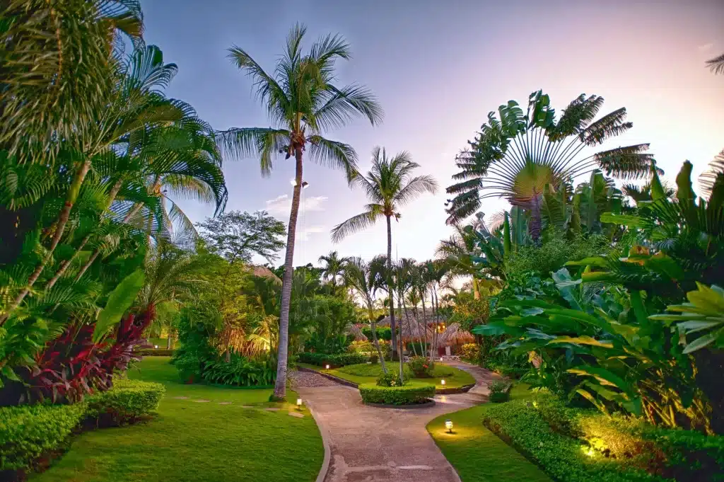 Beautiful grounds at Jardin del Eden, a boutique hotel in Costa Rica.