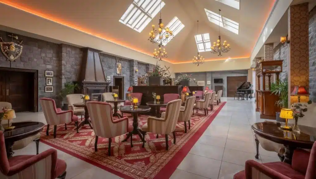 Dining at Kilronin, one of Ireland's best luxury castle hotels in Ireland.