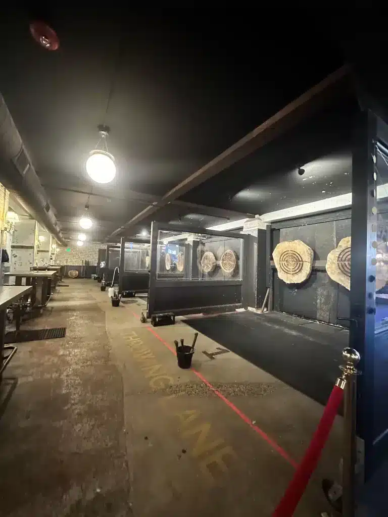 Axe throwing lanes in Stillwater, MN makes for a fun weekend of activities. 