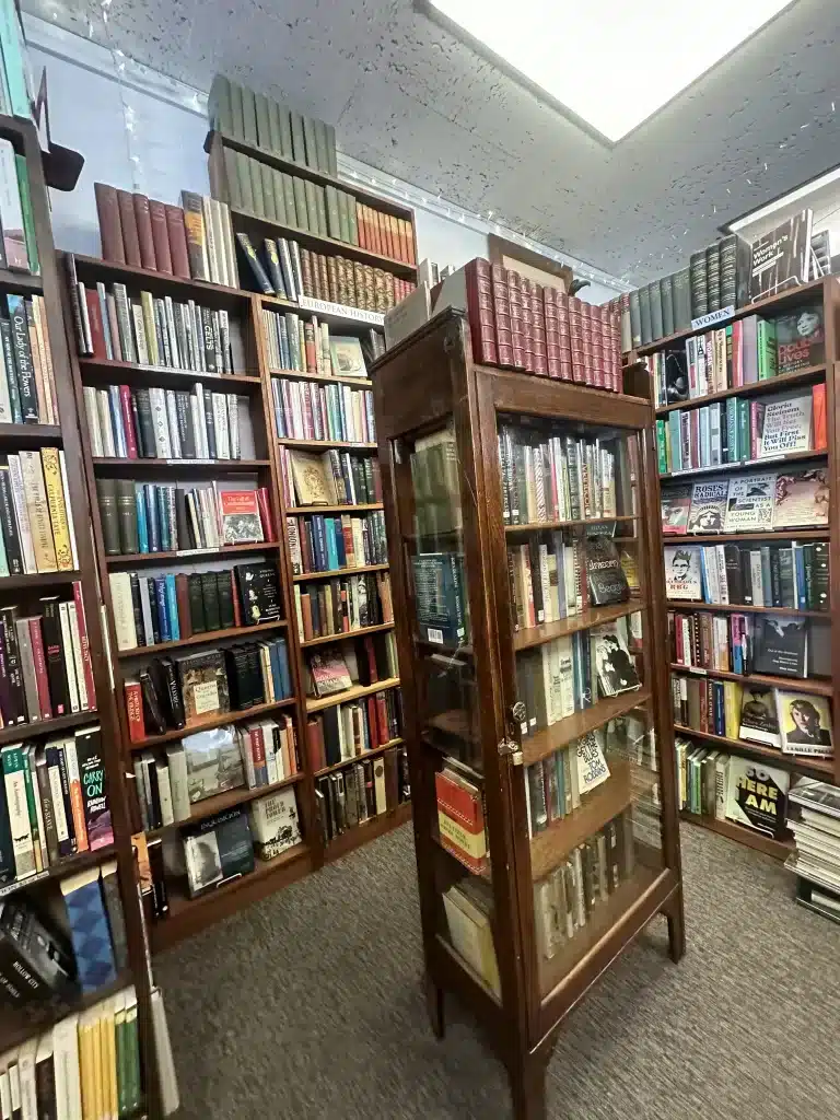 Inside Black Letter Books bookstore in Stillwater.