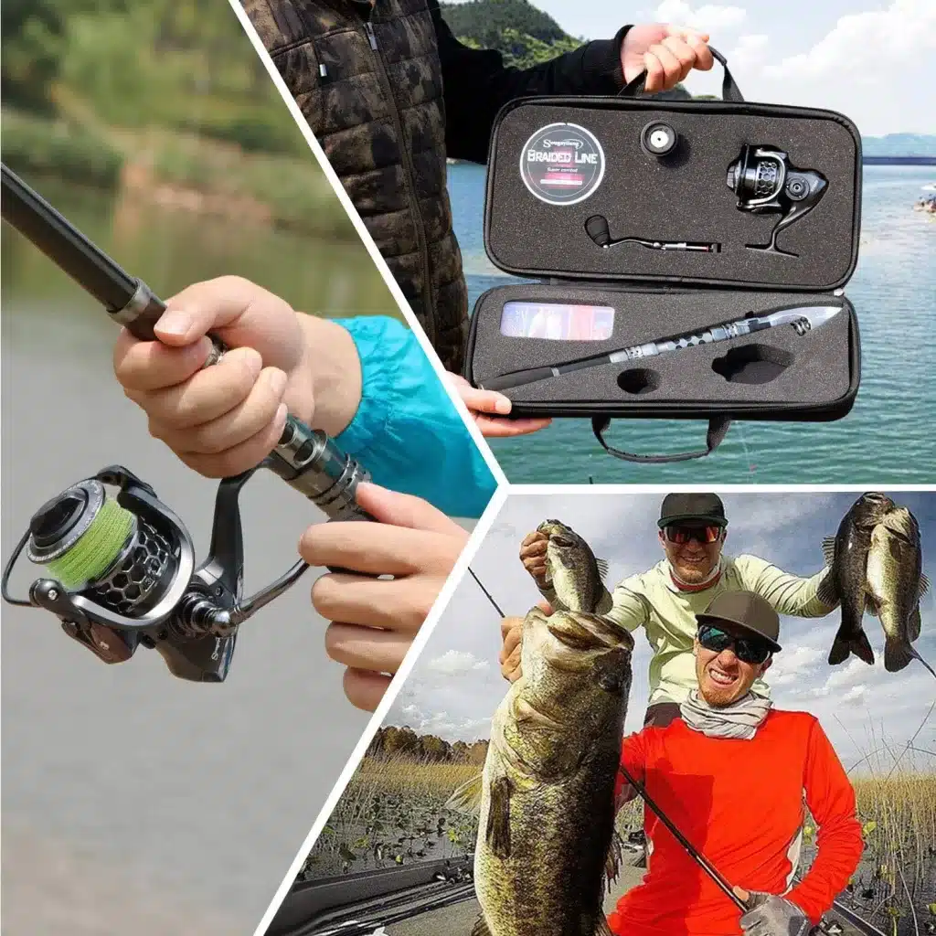 The best travel fishing pole, rod and spinning reel for saltwater fishing and beyond. 