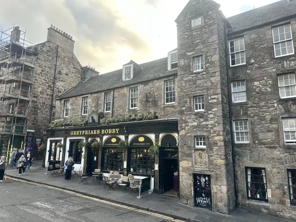 If you're wondering what to do in Edinburgh for a day, consider dining at Greyfriars Bobby.