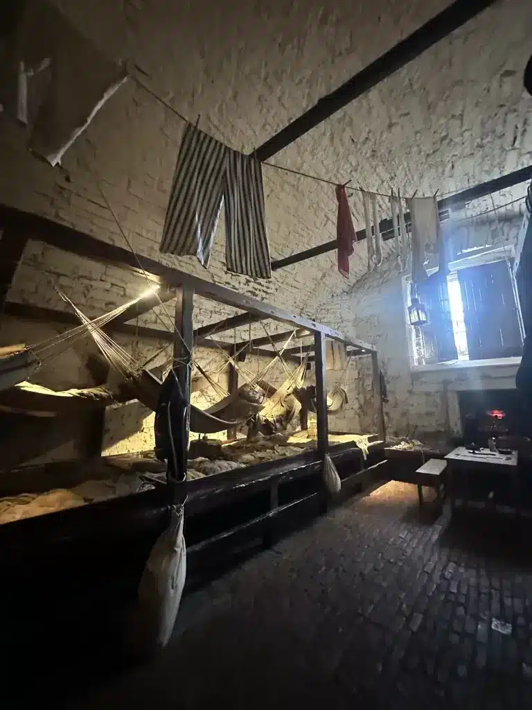 An old prison in Edinburgh Castle