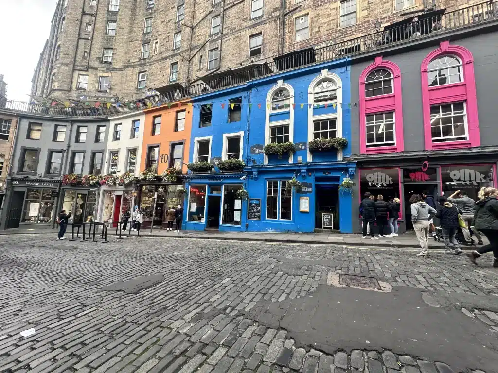 We loved the colors down Victoria Street. 