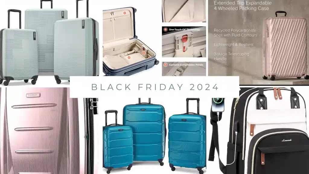 The best Black Friday travel gear deals are a great time to update luggage. 
