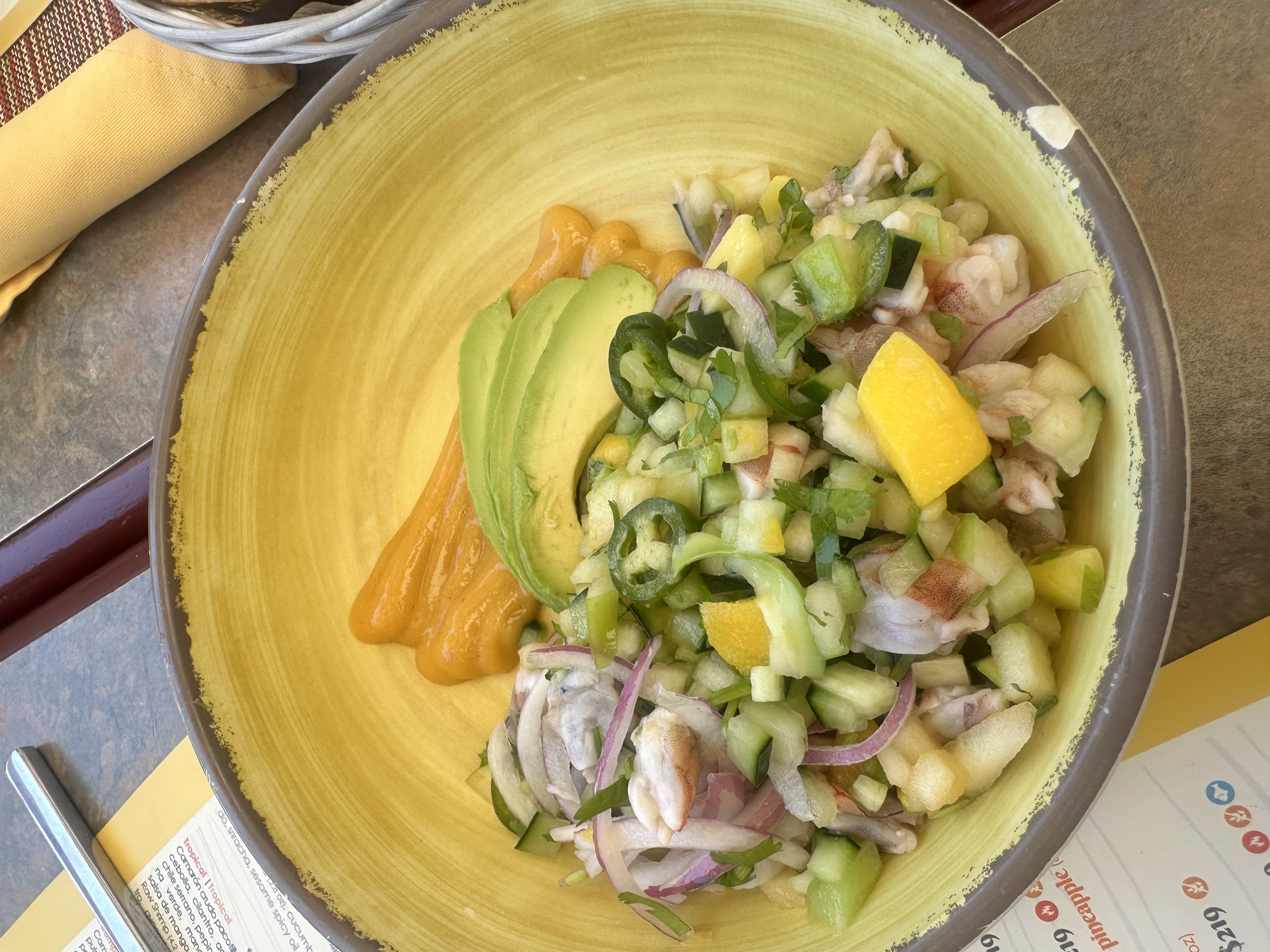 Ceviche at Taco Bar, one of the excellent restaurants at Villa Del Palmar in Cabo San Lucas, Mexico. 