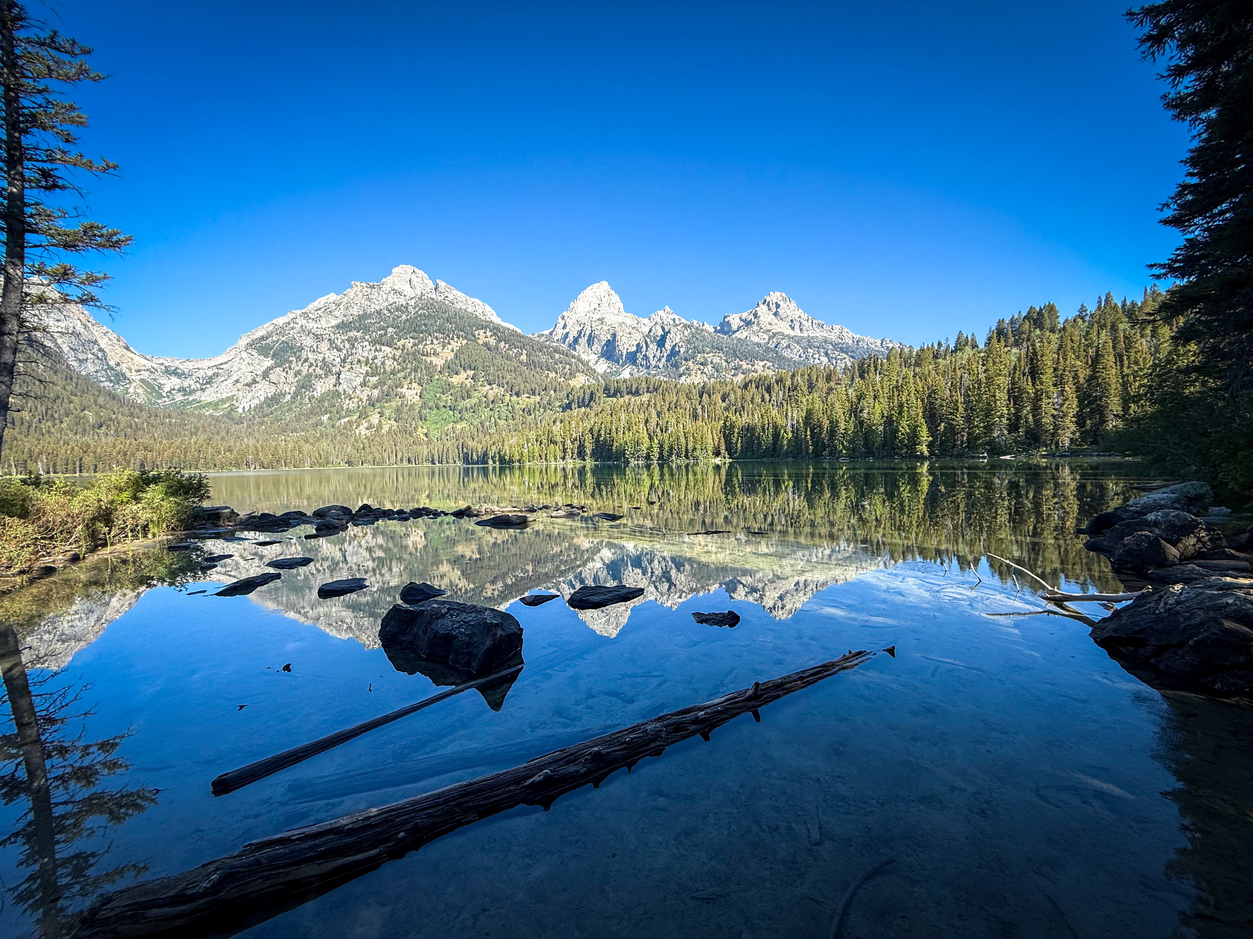 Views of Bradley Lake in Grand Teton National Park.