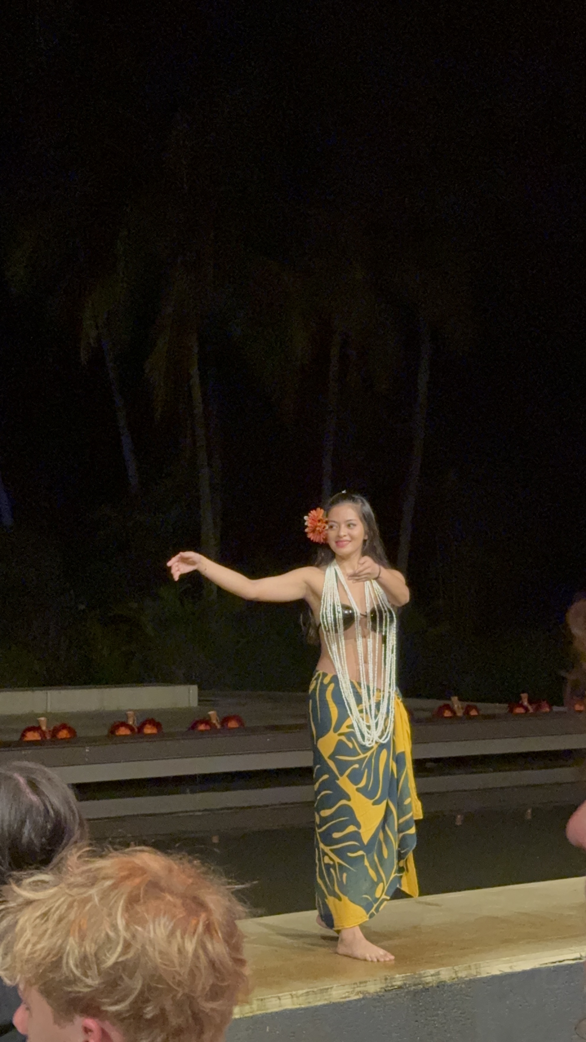 The beginning of a the Luau at Smith's Tropical Paradise.